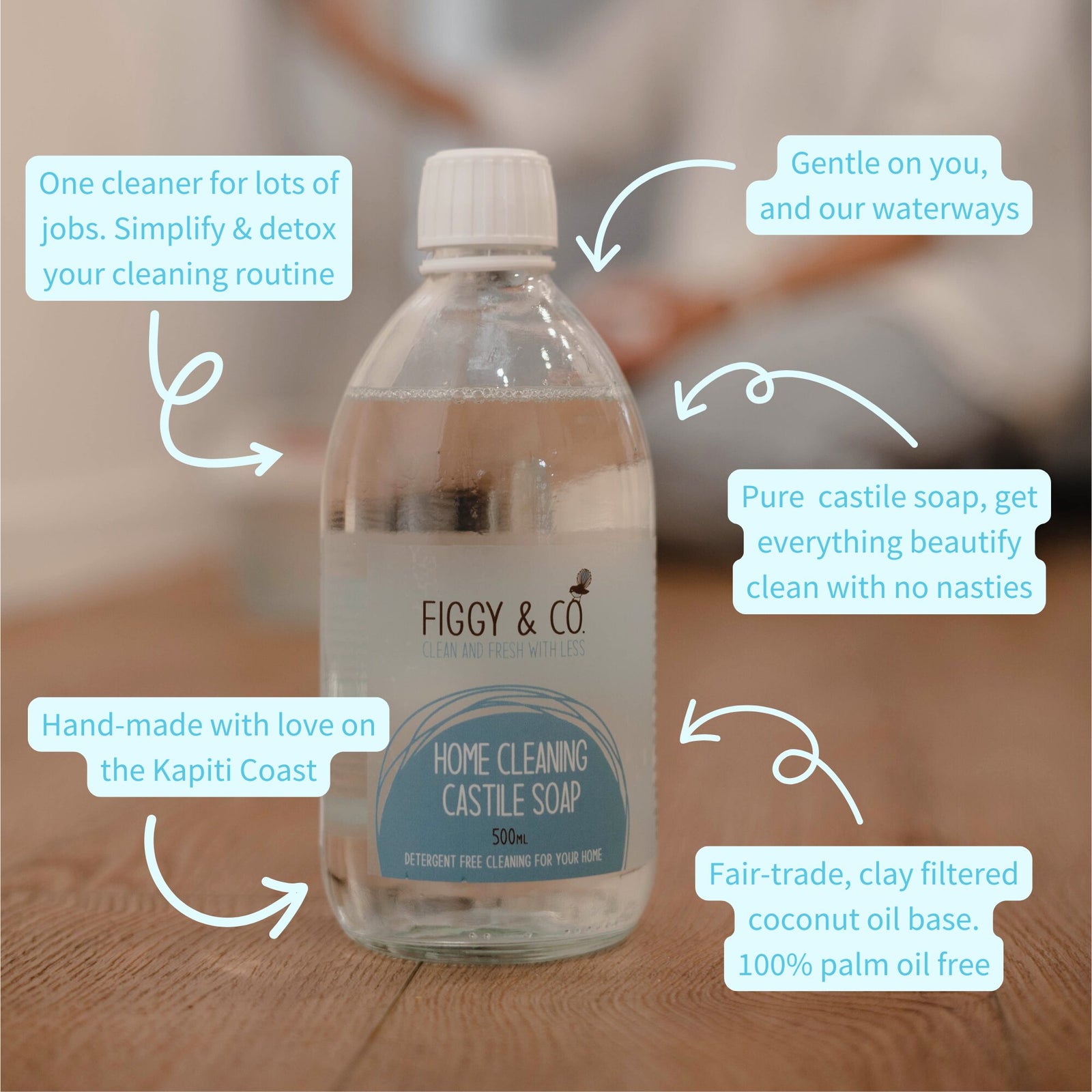 Castile soap is idea for home cleaning