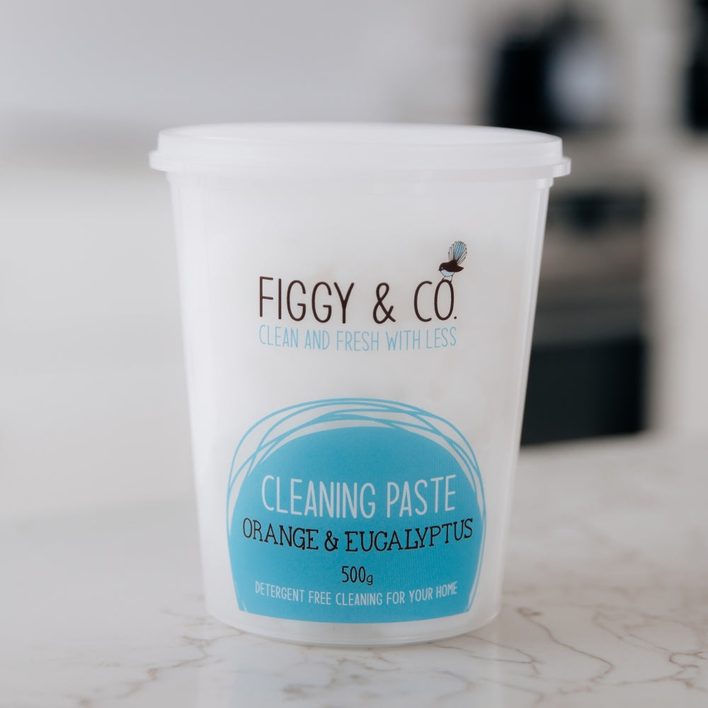 This cleaning paste is a non-toxic scrub cleaner that is ideal for shower cleaning and oven cleaning