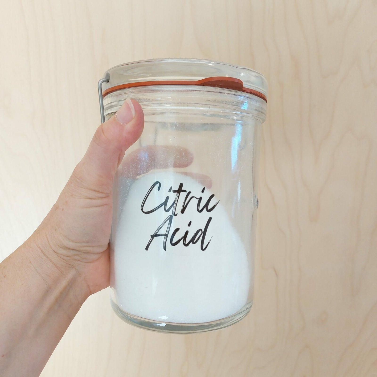 Organise your DIY cleaning ingredients with our labels. Label your citric acid to easily identify.