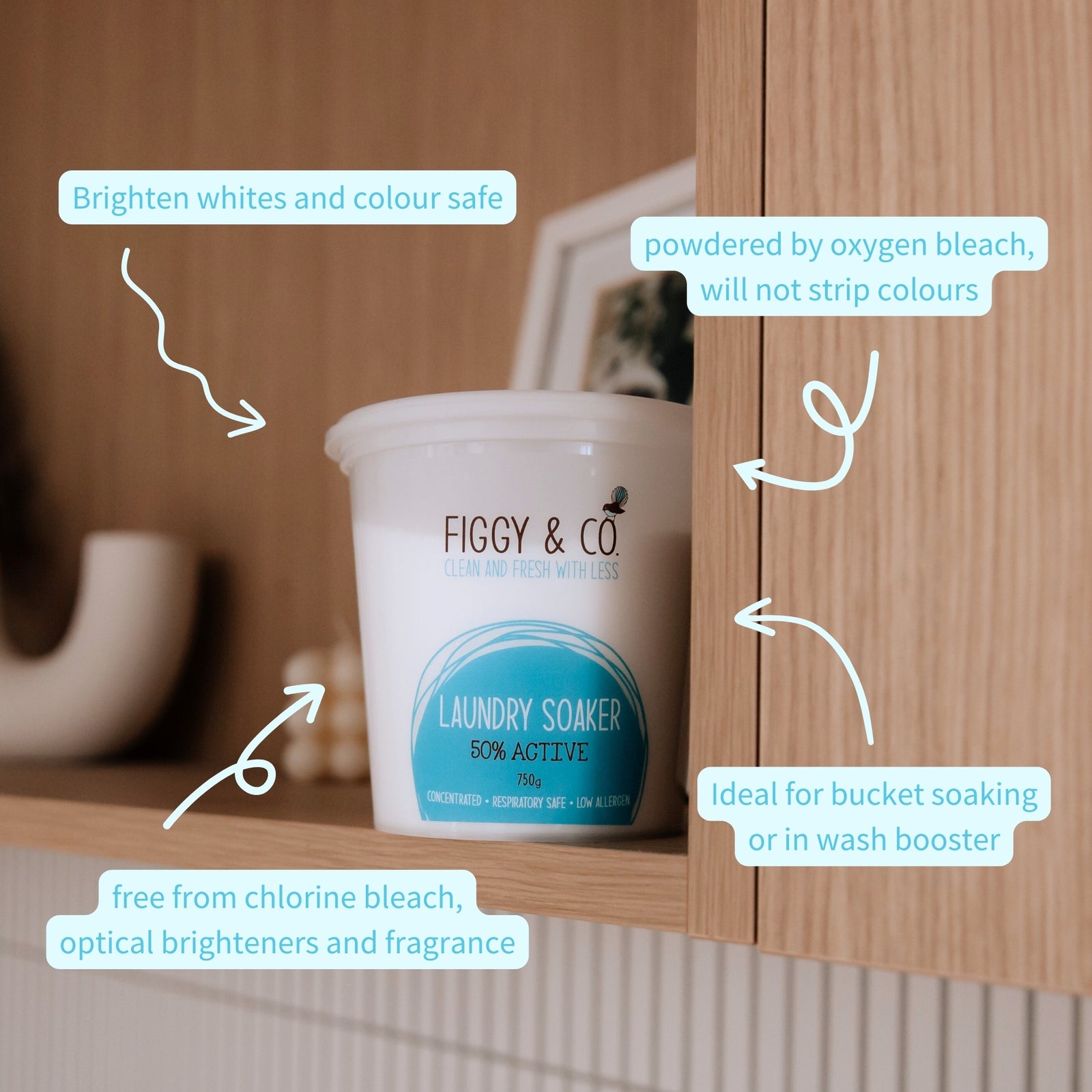 Figgy's laundry soaker is a great non-toxic stain remover