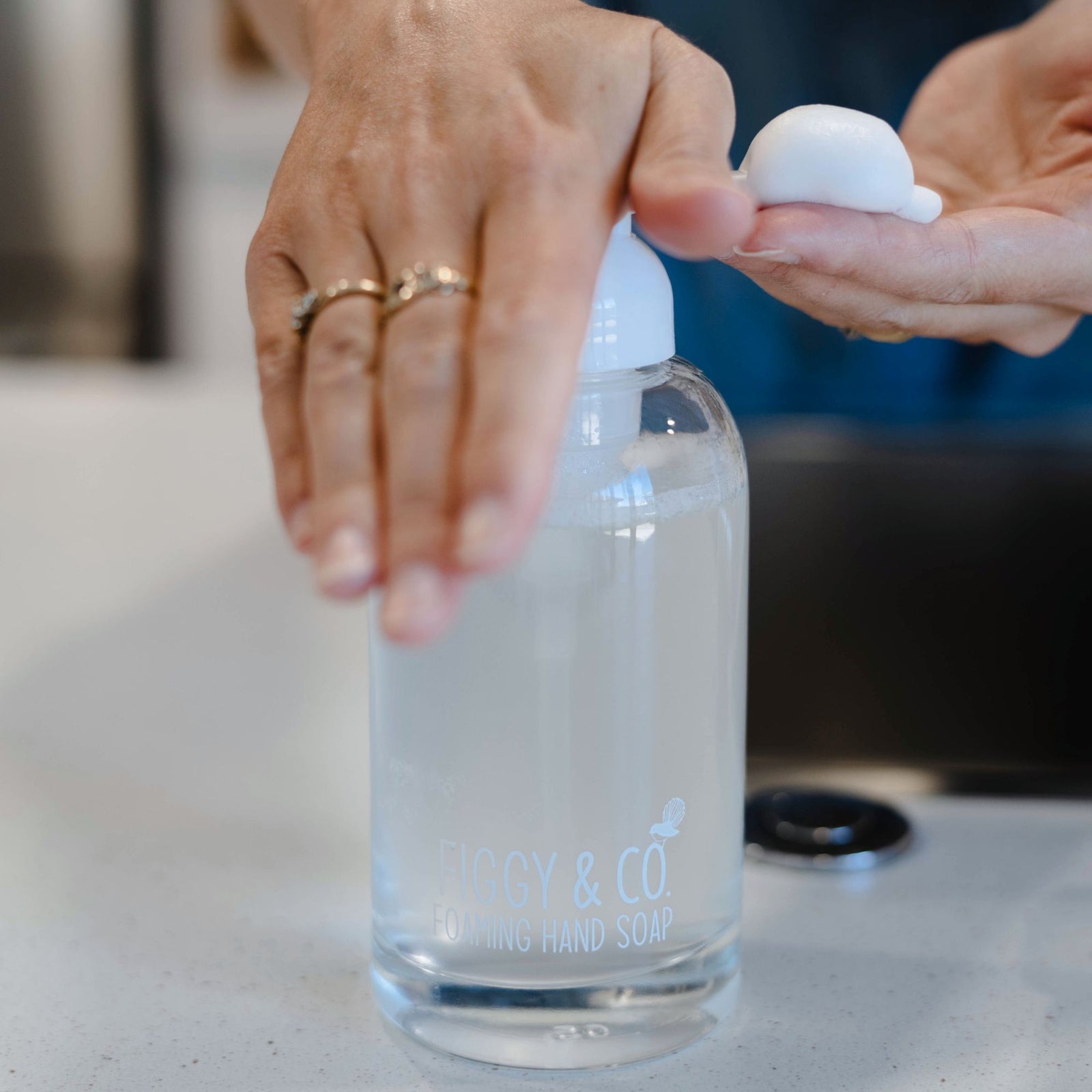 Foam soap pumps velvety thick foam for gentle hand washing