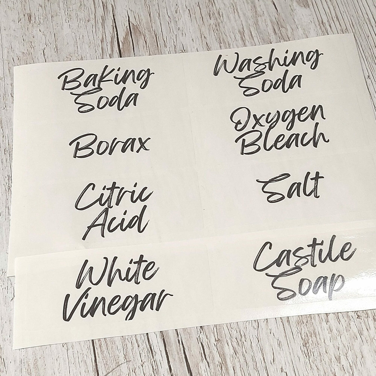 organise your DIY cleaning ingredients with Figgy & Co.