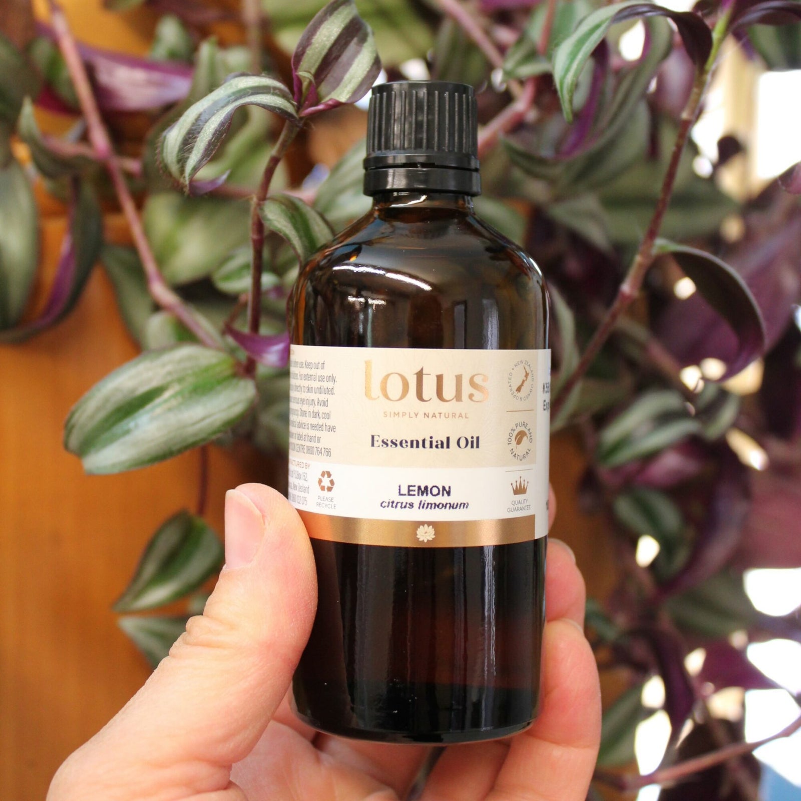 Lemon essential oil in 100ml bottle