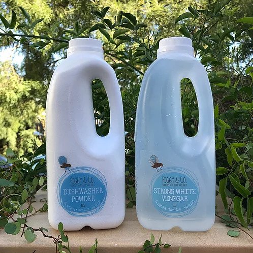 Figgy and Co natural nontoxic eco cleaning nz Dishwasher powder natural rinse aid