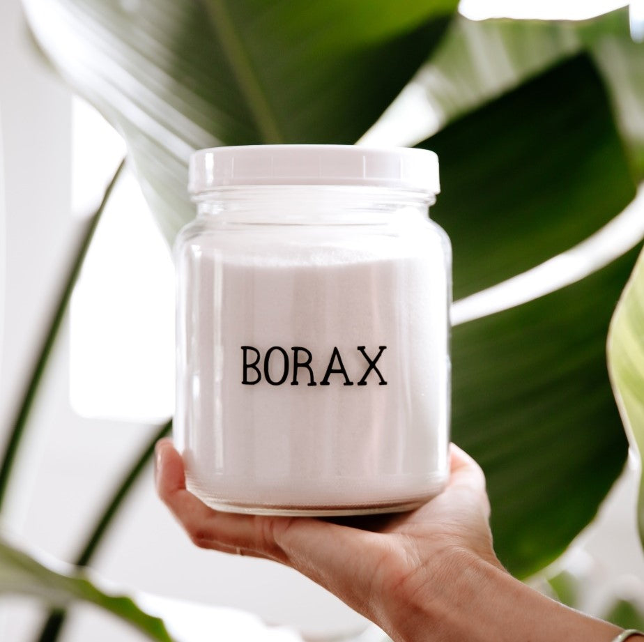 Borax, buy in bulk for eco cleaning.