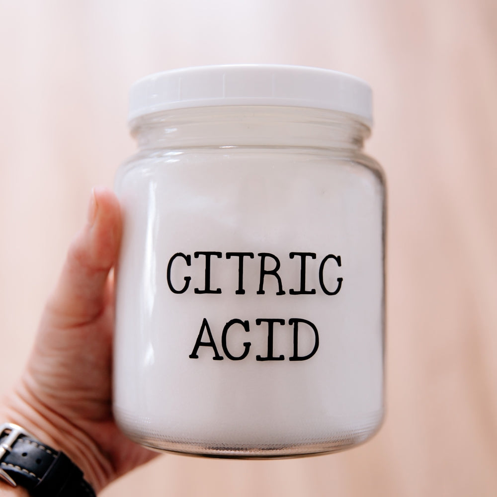 citric acid for washing machine deep cleaning and water spots