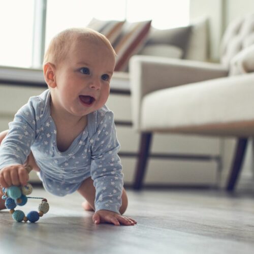 Baby Crawling on the Floor