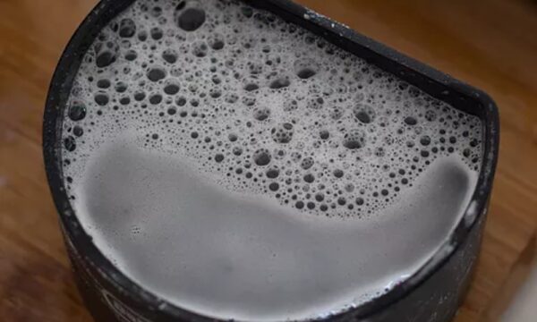 Figgy and Co's Cleaning paste bubbling in the Nespresso Machine part