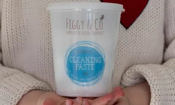 Child holding the Figgy and Co Cleaning Paste