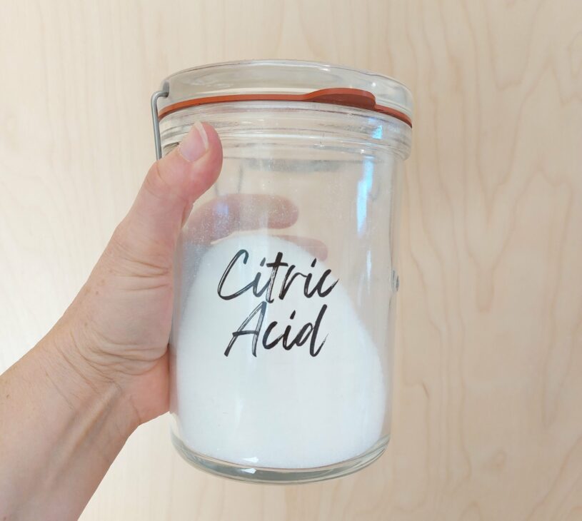 Organise your DIY cleaning ingredients with our labels. Label your citric acid to easily identify.