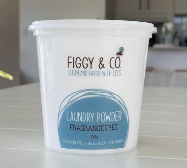 Fragrance free laundry powder. Figgy and co's non toxic laundy soaker. New Zealand Made.