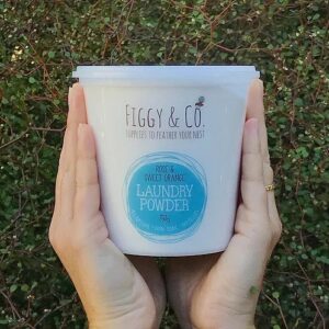 Figgy and Co natural nontoxic eco cleaning nz Laundry powder_Rose and sweet orange_750g
