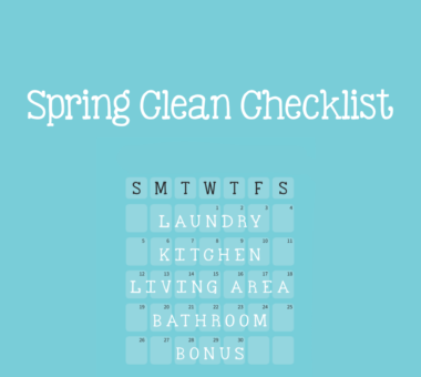 Figgy & Co. spring clean checklist free PDF to download and print