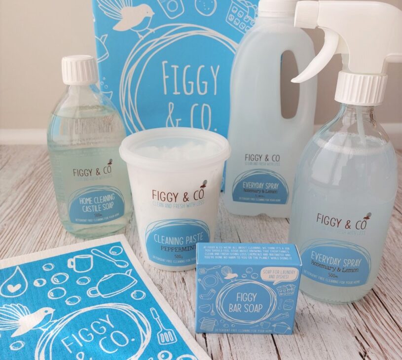 Figgy & Co. gift box full of home cleaners you'd want to get!